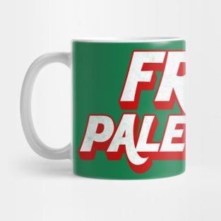 Free Palestine // Retro Style Design Mug